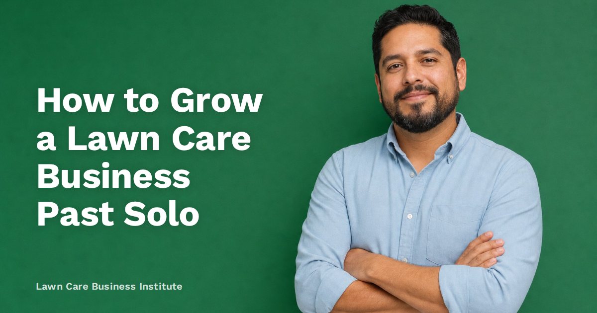 How to Grow a Lawn Care Business Past Solo