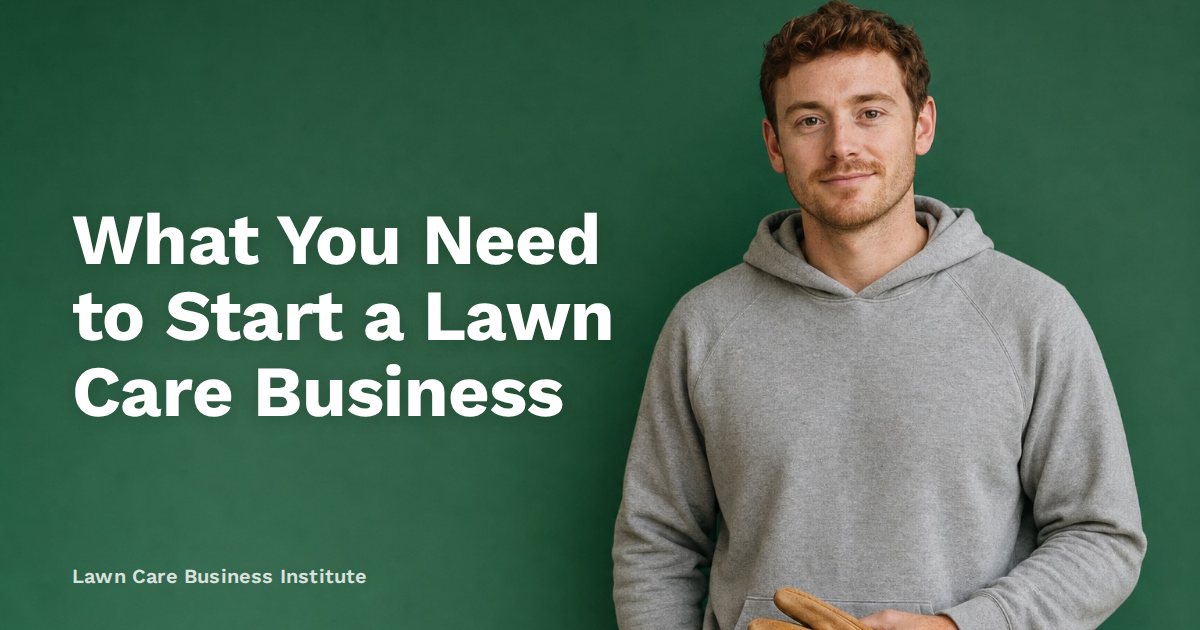 What You Need to Start a Lawn Care Business